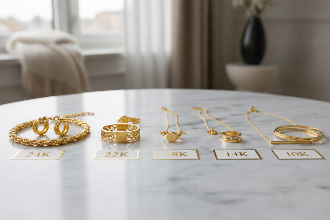 Understanding Gold Purity: 10K, 14K, 18K, 22K, 24K