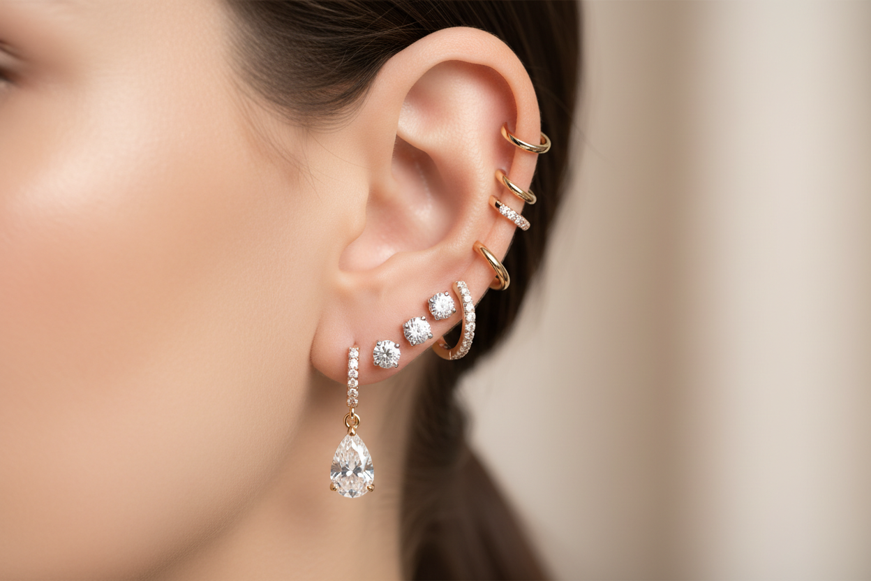 Ear Stacking Guide: How to Style Multiple Earrings