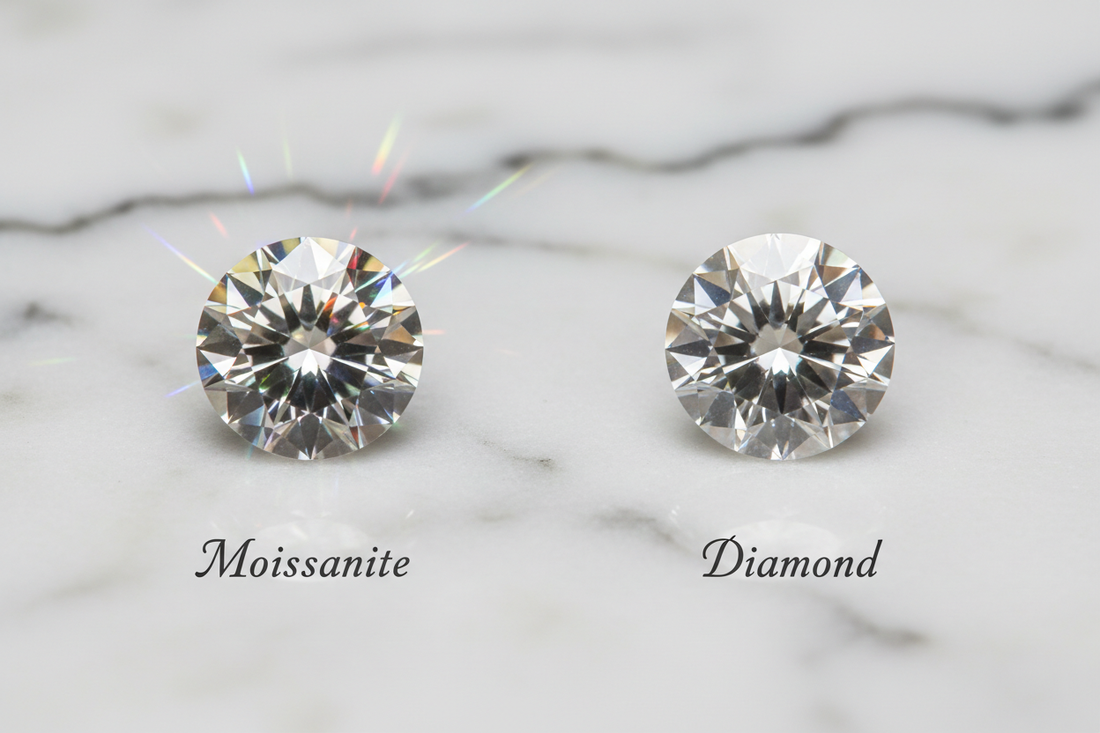 Moissanite vs diamond