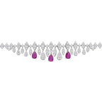 Ruby Tennis Bracelet in 925 Sterling Silver