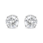 14K White Gold 5/8 CTTW Round Brilliant-Cut Lab-Grown Diamond Stud Earrings – Classic 4-Prong (F–G Color, VS1–VS2 Clarity)