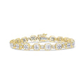 10K Yellow Gold 2.0 CTW Diamond Square Link Bracelet (J–K / I2–I3)