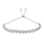 0.25 CTW Diamond Bolo Bracelet in 925 Sterling Silver (I–J Color, I3 Clarity)