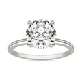 2 CTW Round Lab-Grown Diamond Solitaire Engagement Ring in 14K White Gold (G/VS)