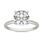 2 CTW Round Lab-Grown Diamond Solitaire Engagement Ring in 14K White Gold (G/VS)
