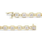 10K Yellow Gold 2.0 CTW Diamond Square Link Bracelet (J–K / I2–I3)
