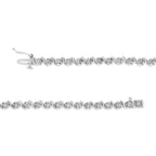 1.0 CTW Diamond Spiral Wave Link Tennis Bracelet in 925 Sterling Silver (I–J Color, I3 Clarity)