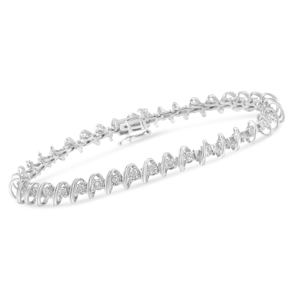 1/2 CTW Diamond Miracle-Set Tennis Bracelet in 925 Sterling Silver (I–J Color, I3 Clarity) – 7"