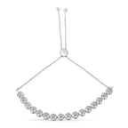 0.25 CTW Diamond Bolo Bracelet in 925 Sterling Silver (I–J Color, I3 Clarity)