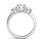 2 CTW AGI Certified Lab Grown Diamond Three-Stone Engagement Ring in 14K Yellow or White Gold (G–VS)