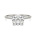 2 CTW Round Lab-Grown Diamond Solitaire Engagement Ring in 14K White Gold (G/VS)