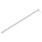 1/2 CTW Diamond Criss-Cross Link Bracelet in 925 Sterling Silver (I–J Color, I2–I3 Clarity)