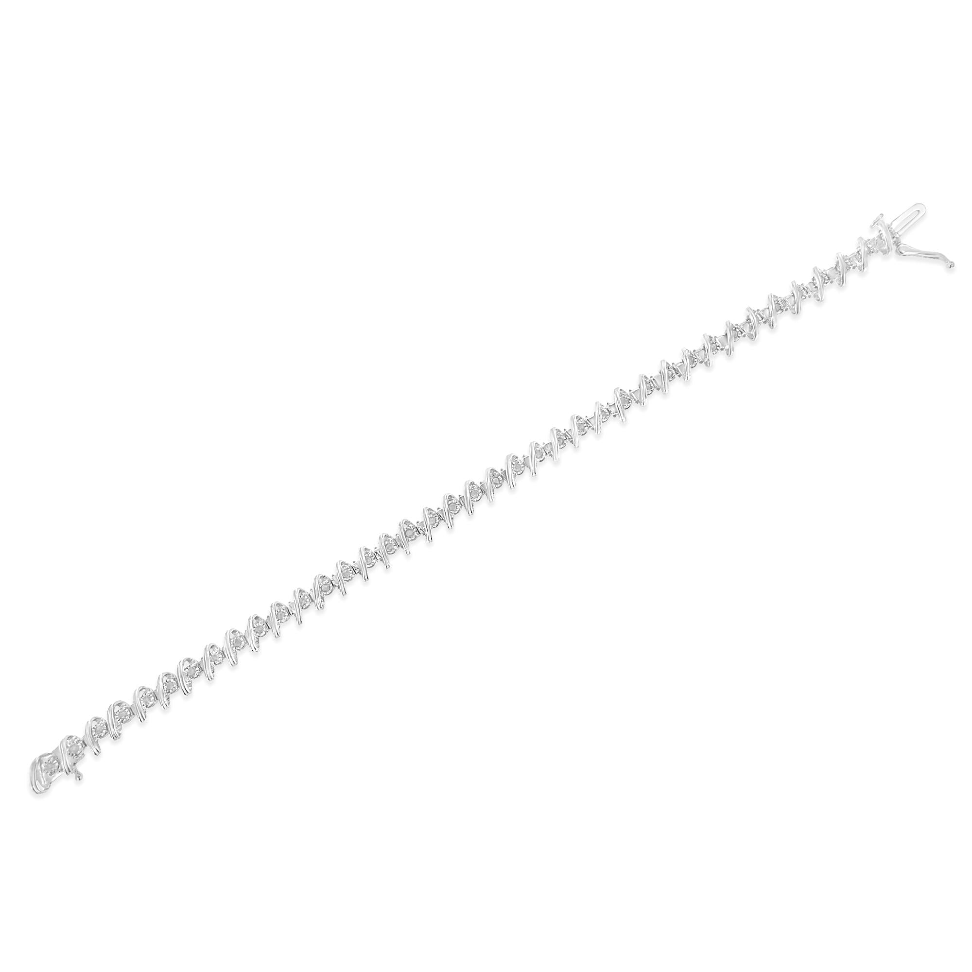 1/2 CTW Diamond Miracle-Set Tennis Bracelet in 925 Sterling Silver (I–J Color, I3 Clarity) – 7"