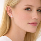 14K Gold Saltwater Akoya Pearl Stud Earrings – AAA+ Quality