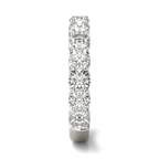 2 1/15 CTW Lab Grown Round Cut Diamond Half Eternity Band Ring in 14K White Gold